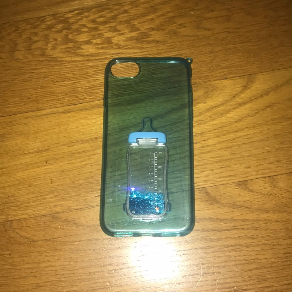 iPhone 6/6s/7 Glitter Baby bottle stand case